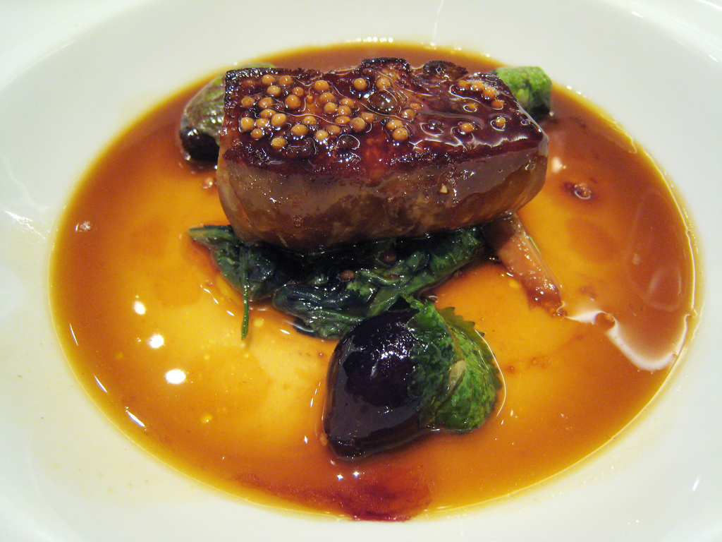 Foie gras at Guy Savoy, pic by Charles Harding.