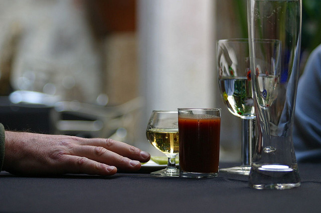 Tequilas served with sangrita.