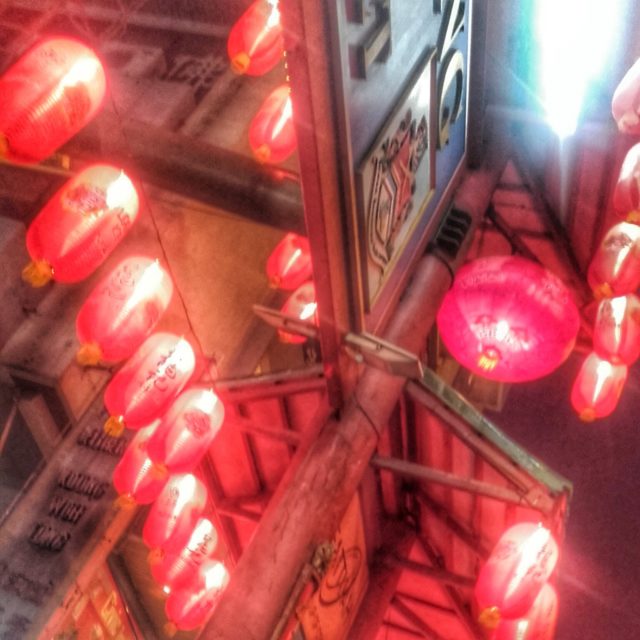 Lanterns at the entrance to Petaling Street night market.