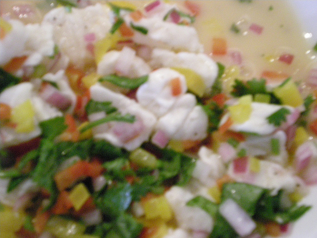 Classic ceviche.